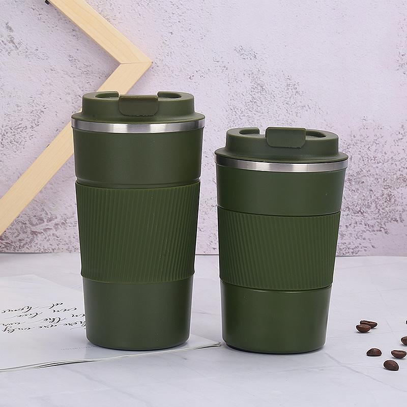 Stainless Steel Insulated Cup Double-layer Vacuum Stretched Inner Coffee Cup Office Car Outdoor Portable Travel Water Tumblers