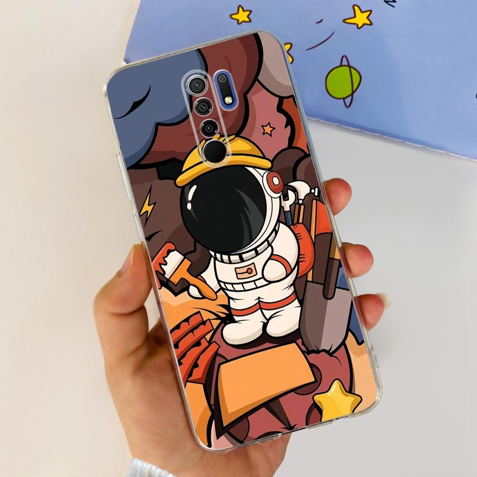 For Xiaomi Redmi 9 2020 Case Cute Cartoon Cover Soft Silicone Phone Case For Xiaomi Redmi 9 Redmi9 ShockProof Bumper 6.53"