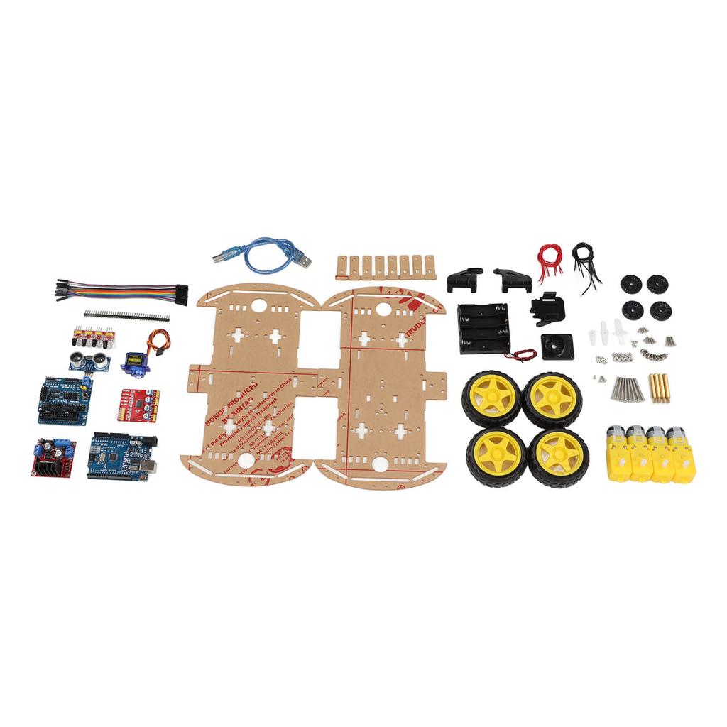 Smart Robot Car Chassis Kit Tracking Motor Robot Smart Car Platform for 4WD DIY