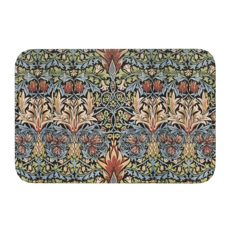 William Morris  Rug Front Floor Door Entrance Mats Indoor Textile Pattern Bath Kitchen Doormat Balcony Carpet Non-slip Floor Mat