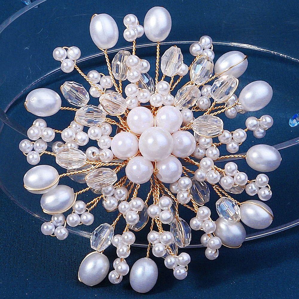 Exquisite Pearls Badge Korean Style Luxury Sense Brooch Banquet Clothes Pin  Daily