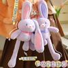 Funny Pull Ear Rabbit Plush Pendant Cute Doll Toy Keychain