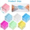 10/20/40/60Pcs Sensory Fidget Cube Ice Cube Squishy Stress Relief Hand Therapy Adults Classroom Prize