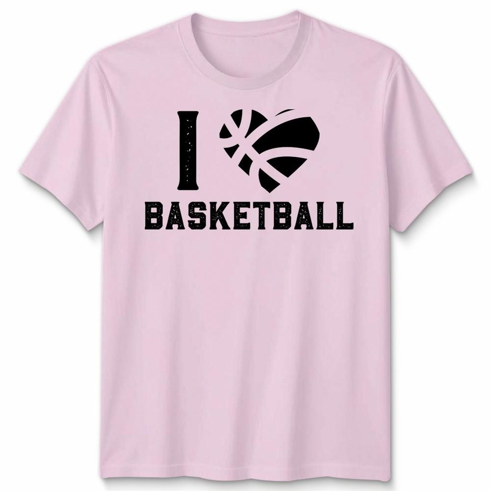 I Love Basketball Sports Fan Tee Unisex Unisex Graphic Unisex TShirt