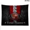 Sunderland A.F Custom Name Wall Tapestry Aesthetic Wall Hanging Printed Fabric Blanket Decorative Tapestries for Bedroom Living Room Home Decor