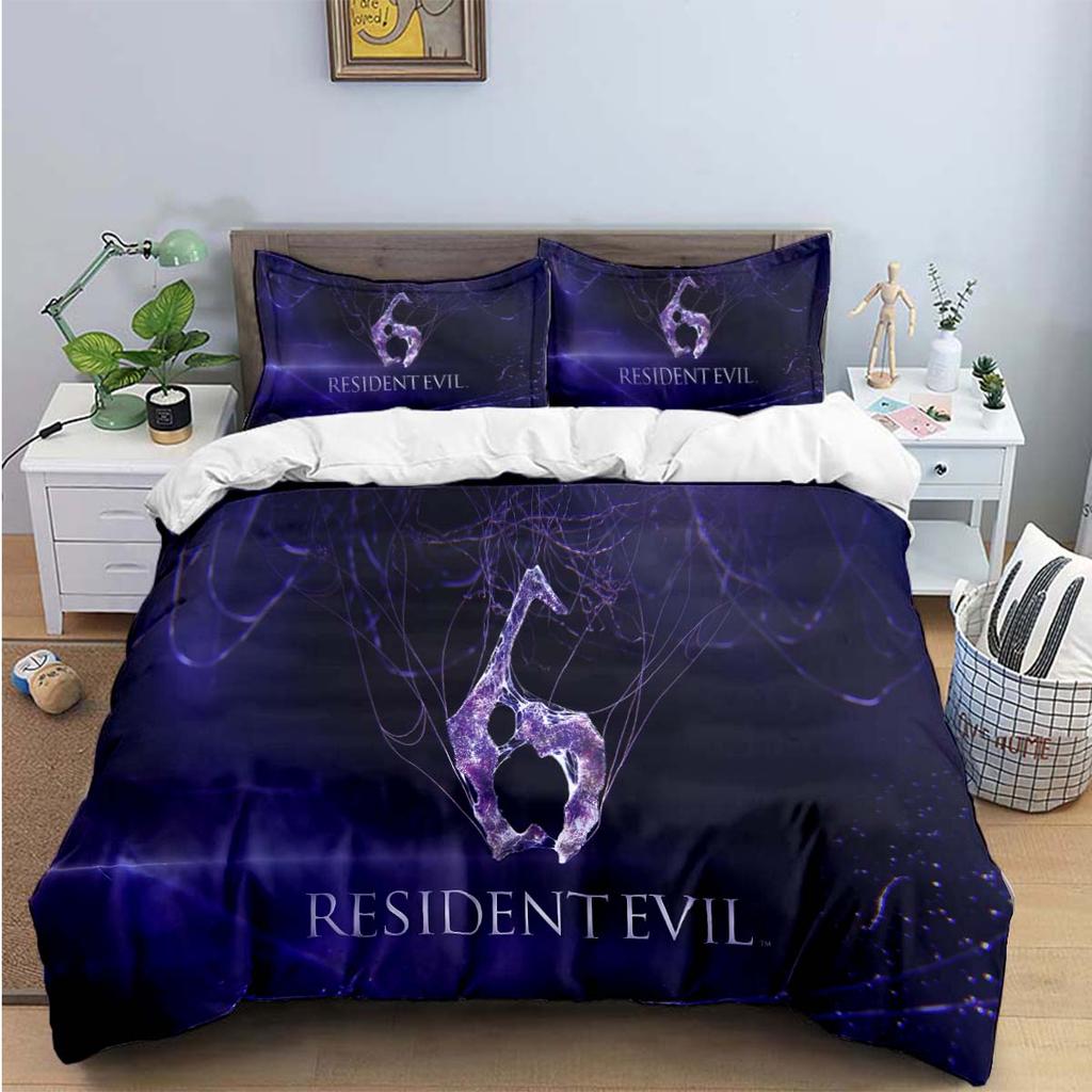 Fashion 3D Movie R-Resident Evil Print Bedding Sets Bed Supplies Set Duvet Cover Bed Comforter Set Bedding Set Luxury Gift