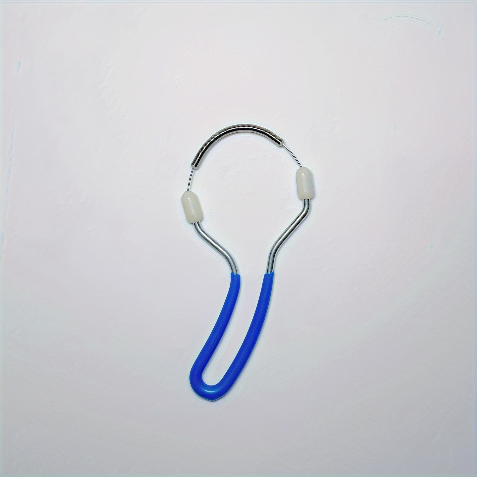 

Ручной эпилятор для лица, пружинный инструмент для эпиляции нитью, женский портативный эпилятор для лица - неэлектрический, простой в использовании инструмент для удаления волос, косметический инструмент синий