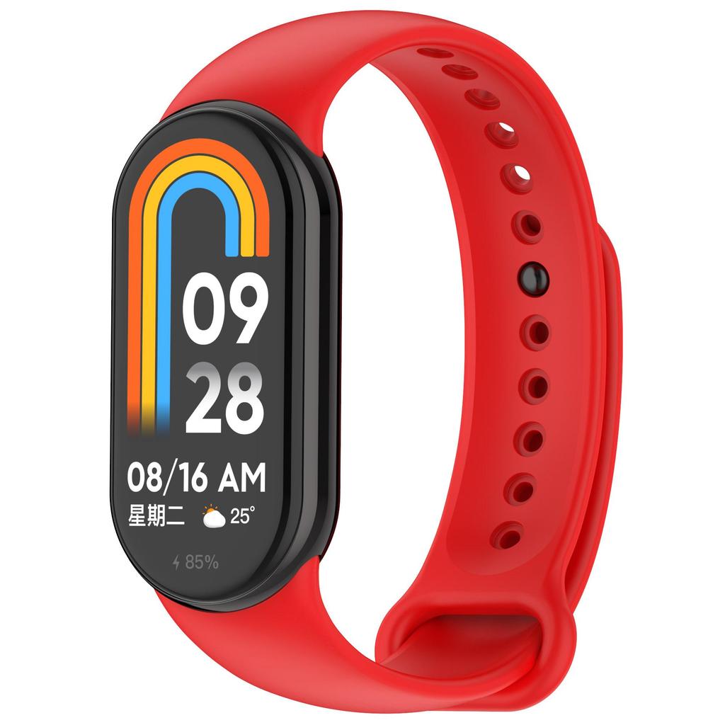 Official Silicone Strap For Xiaomi Mi Band 11 10 9 8 Sport Metal Button Bracelet Wristband For Miband 9 8 Replacement Accessories Belt