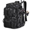 Fishing Backpack Multifunctional Rod Storage Bag Camo Outdoor Camping Gear