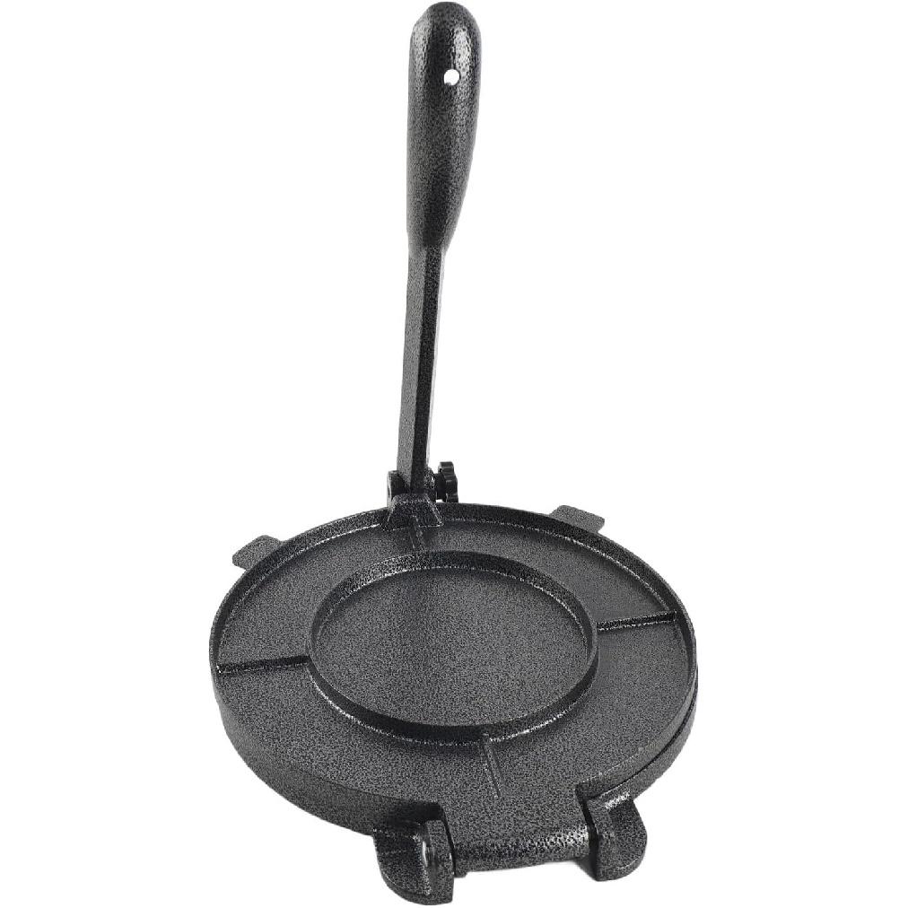 Akozon 16CM Tortilla Press Aluminum Alloy Manual Tortilla Maker Pressing Tool for Home Family Pizza Pie Patty Making
