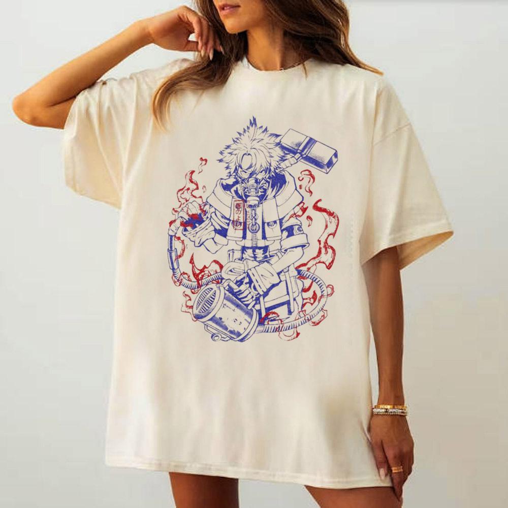 My Hero Academia tshirt teen University Gothic graphic Pastel Comfortable Breathable tshirt harajuku korean clothes 80s S