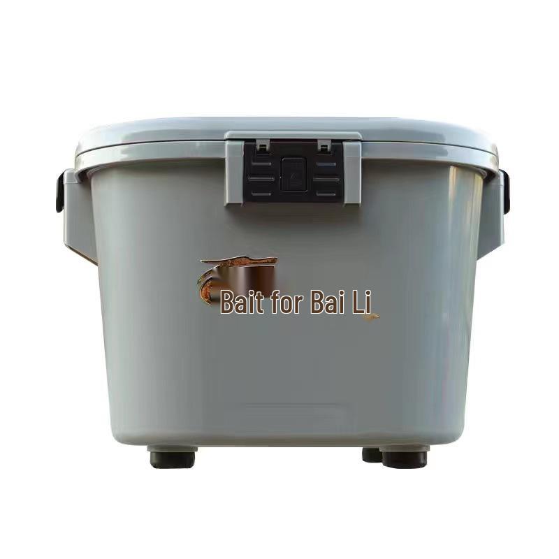 New Multi-Functional Mechanic Bait Bucket Set: Handheld Black Pit Non-Stick Tray Loose Bait Basin. серый