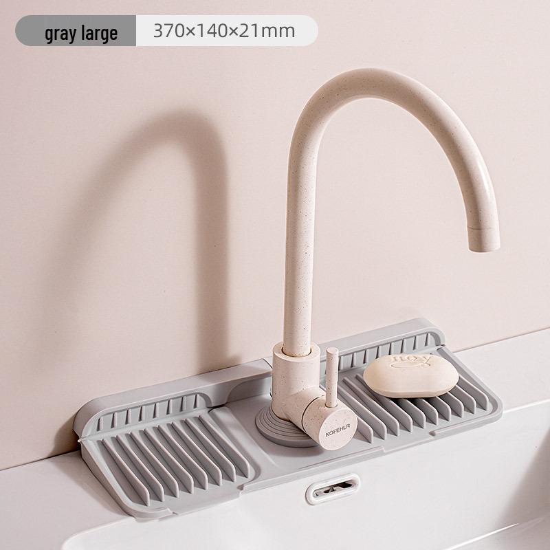 Morandi Silicone Faucet Drip Mat - Leak-Proof, Anti-Slip Kitchen Sink & Washstand Mat