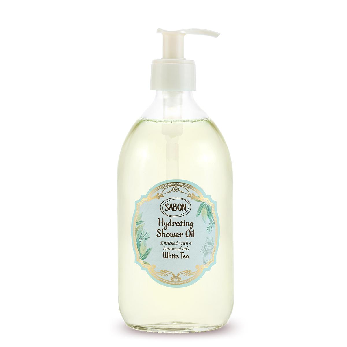 [Sabon] Hydrating Shower Oil White Tea 500ml (Body Wash/Shower Gel)