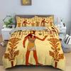 Ancient Egypt Vintage Pharaoh Pyramid Bedding Set Single Twin Double Queen King Cal King Size Bed Linen Set