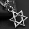 Retro European Gothic Star Pendant: Men's Tibetan-Style Titanium Steel Six-Pointed Star QD1033