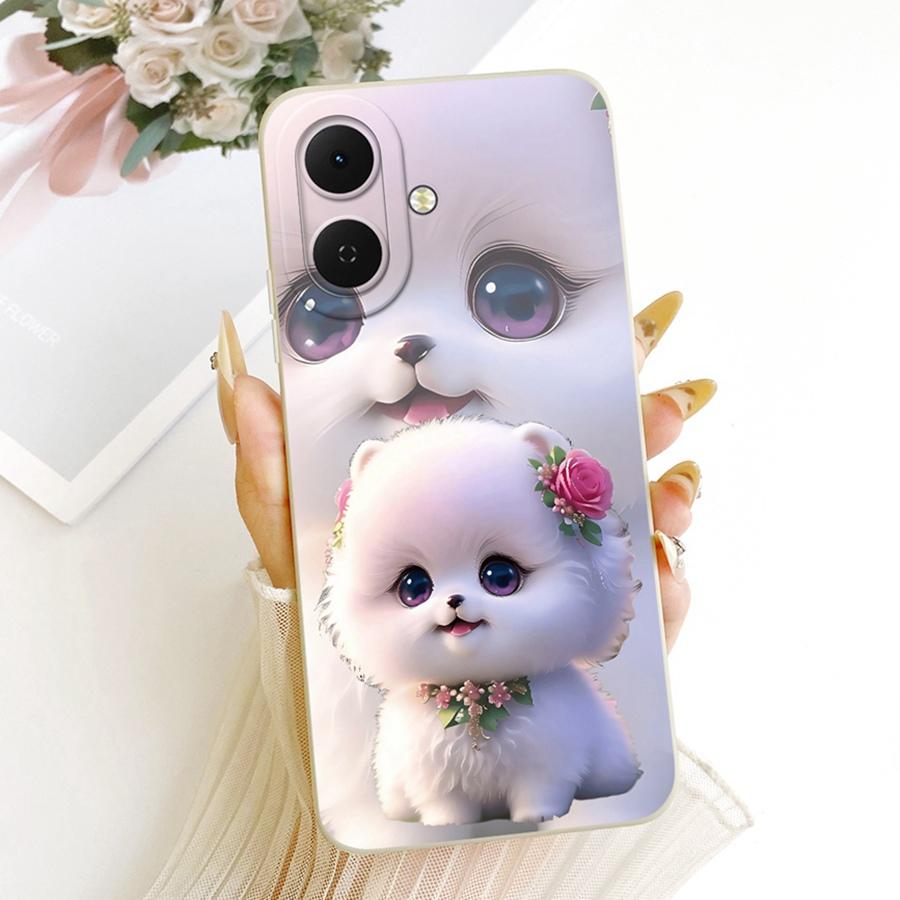 Pone Case for Tecno Spark Go 2 Case KM4 Cute Panda Lovely Rabbit Pattern Shell for Tecno Sparkgo2 GO 2 Len Proective Back Capa