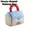 201-New Style Large-Capacity Stylish House-Shaped Bag: Portable Travel Cosmetic Bag with Niche Design & Cute Cartoon Pattern