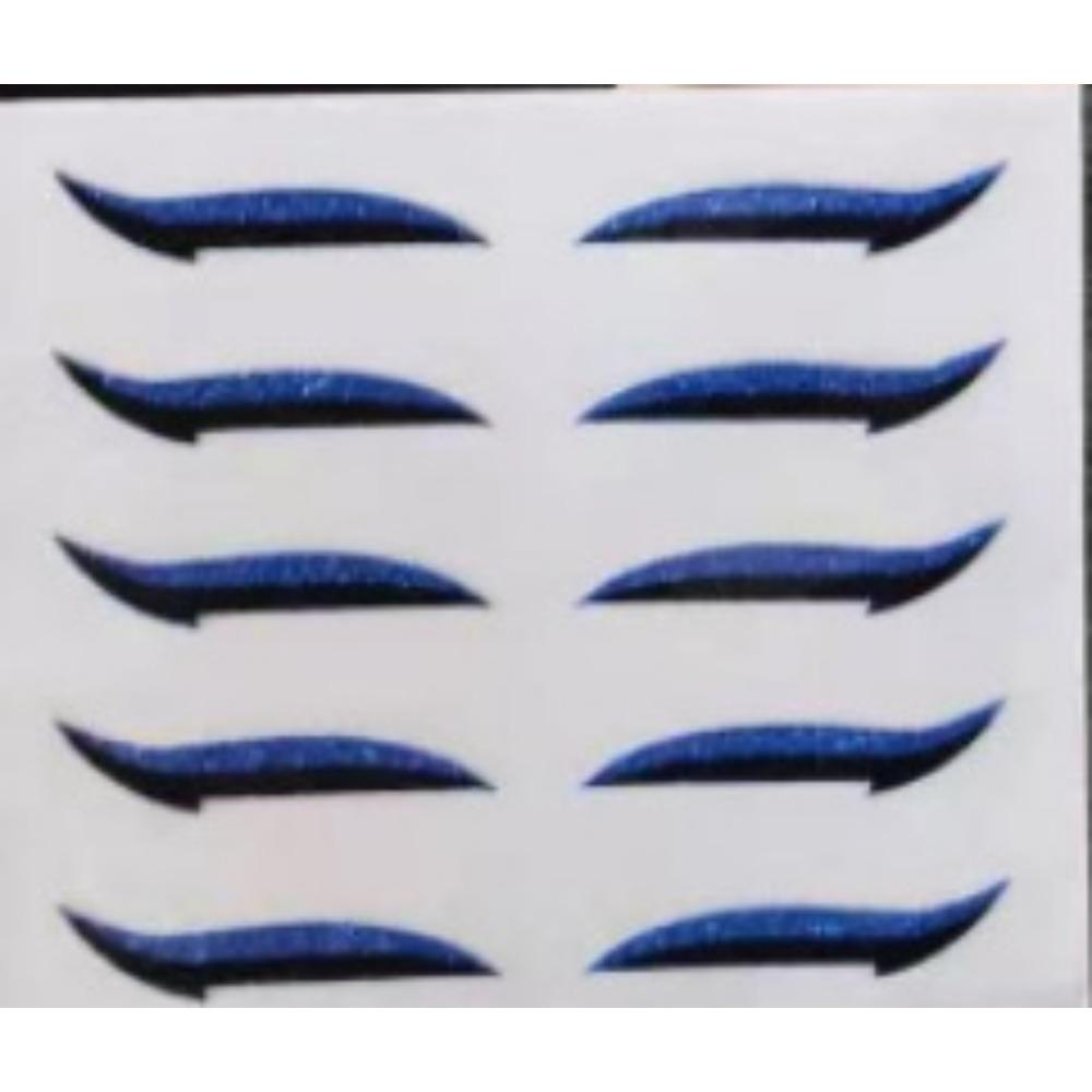 5 Pairs /6 pairsFake Glitter Eyeliner Sticker Self-adhesive Party Makeup Eyeliner Sticker Magic Double Eyelid Tape Cat Eye Makeup Cosmetic Tools