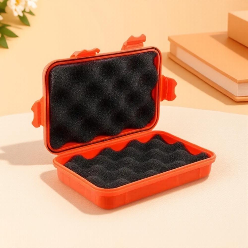 

Водонепроницаемый уличный ящик для выживания, портативный пластиковый контейнер для хранения на случай чрезвычайной ситуации, снаряжение для кемпинга в дикой местности, пешего туризма, EDC, маленький ящик оранжевый