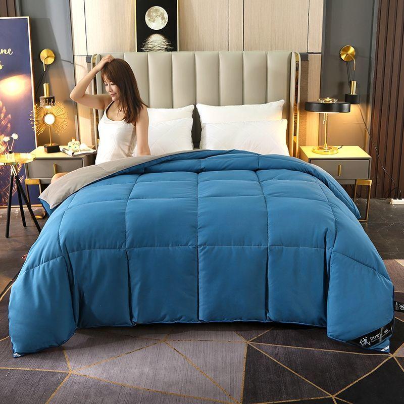 

Толстое и теплое пуховое одеяло, однотонное высококачественное одеяло из гусиного пуха, большое постельное белье 180*220cm（3kg）