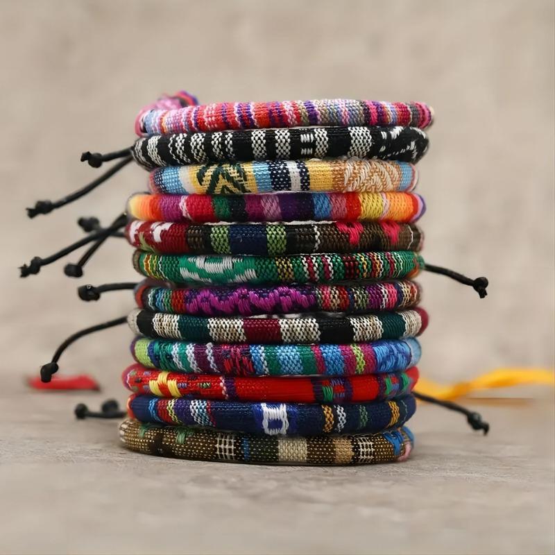

Hot Sale Unisex Friendship Original Design Cotton and Linen Versatile Handwoven Bracelet