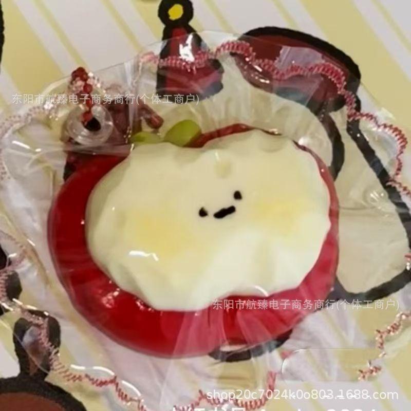 Creative Red Apple Stress Relief Toy Food Grade Silicone Slow-Rebound Fidget Item Holiday Gift