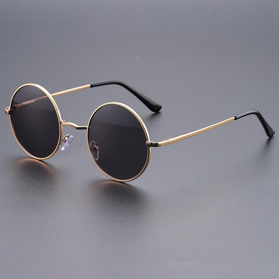 

Round Punk Sunglasses Men Fashion Vintage Multi-Color Metal Sun Glasses Trendy Classic Luxury Brand Designer Shades Eyewear TM52