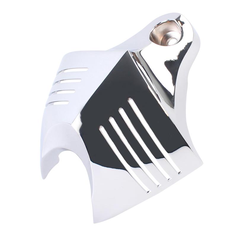 Mptprcycle Chrome Twin Horn Cover Cowbell For Harley Big Twins V-Rods 1992-2020