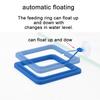 Aquarium Fish Feeding Ring Fish Tank Blue Floating Station Food Tray Feeder Prevent Food Dispersion Fish Pinch with Suction Cup