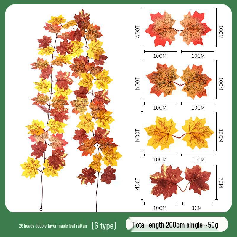 Skladem Podzimní a Halloweenská dekorace z javorových listů pro Vánoce a Den díkůvzdání