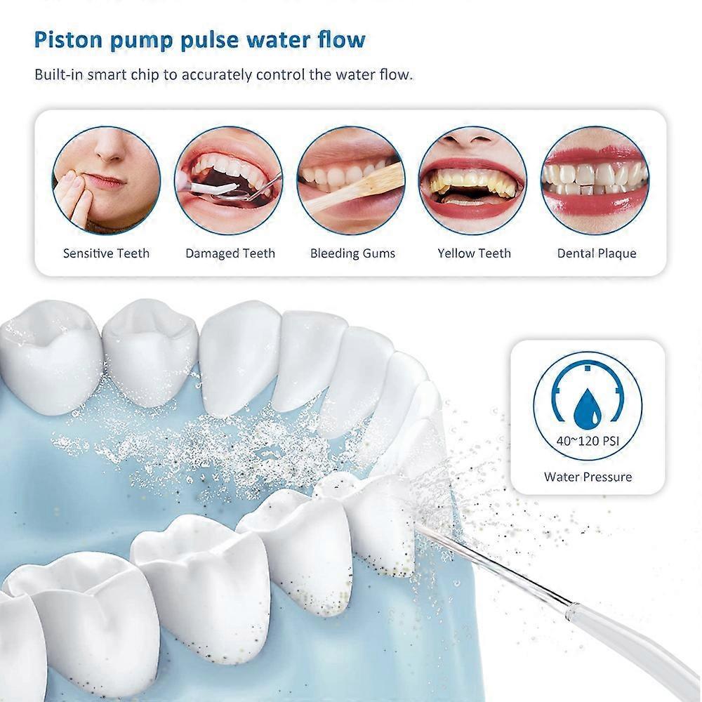 M209 310ml Cordless Water Flosser 4 Modes IPX7 Waterproof Dental Oral Irrigator Teeth Cleaner