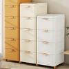Drawer-Style Bedside Storage Cabinet, Thickened Plastic Gap Organizer, Bedroom Compact Organizer for Small Spaces Storage Unit