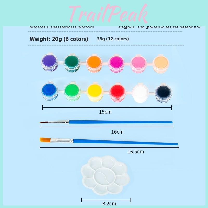 Art Kids Supplies With 12 Assorted Acrylic Colors And Drawing Tools For Gift