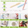 FIOVER Colored Pens, 6 Pack Colorful Gel Pens, Quick-Dry 0.7mm Medium Point for Journaling, Note Taking, Doodling, Aesthetic Office School Supplies,