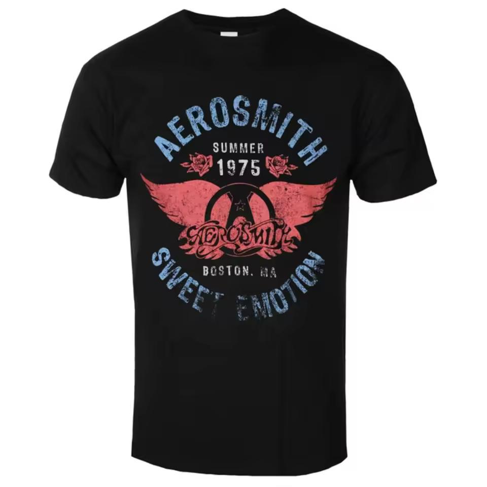Aerosmith - Sweet Emotion Print T-shirt for Everyday and Music Festival Wear Rock Style Items for Men and Women T-shirt