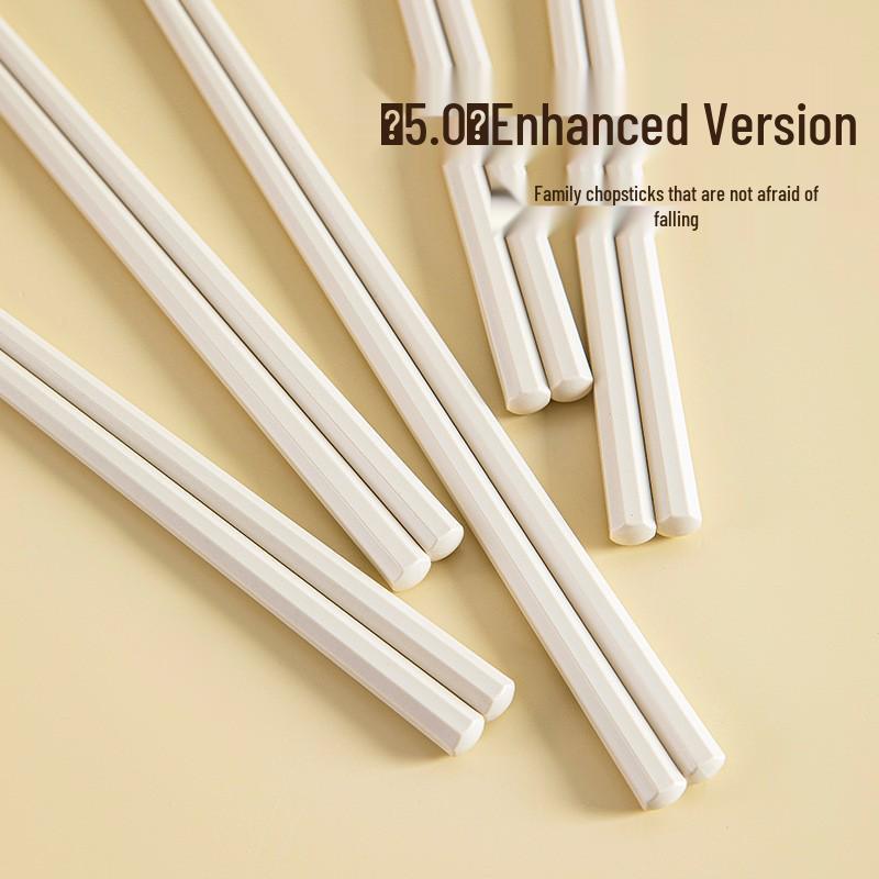 5 Pairs Non-slip, High-Temperature Resistant, Anti-mold Chopsticks - Elegant and Durable for Individual Use