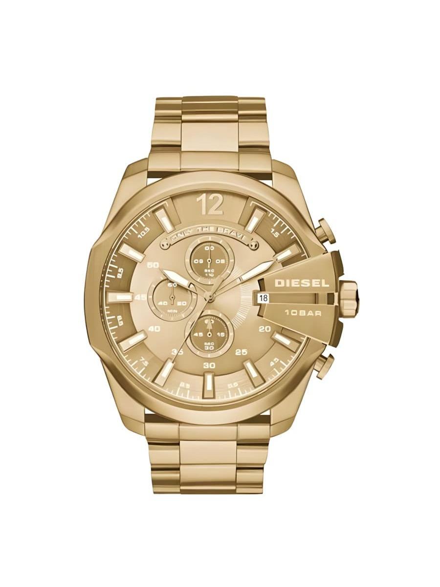

Diesel Men s Quartz Chronograph Watch, 51mm Dial, Stainless Steel Bracelet, Suitable for Formal Occasions DZ4360 золотий