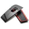 6x Car Decorative Cover Carbon Fiber Texture Door Window Switch Lift Button Frame Decorative Frame For Tesla Model 3 Y 2017-