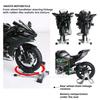1:9 H2R Motorcycle Model Toy Car Metal Diecast Linkage Steering Models Shock Absorption Spray Motorbike Children's Gifts