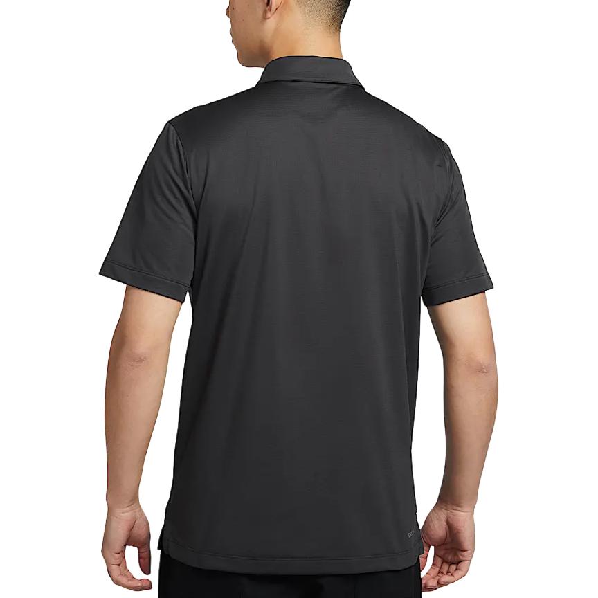 Nike Polo a maniche corte da uomo Dri-Fit ad asciugatura rapida, morbida e alla moda, taglia media, nero IB8831-060
