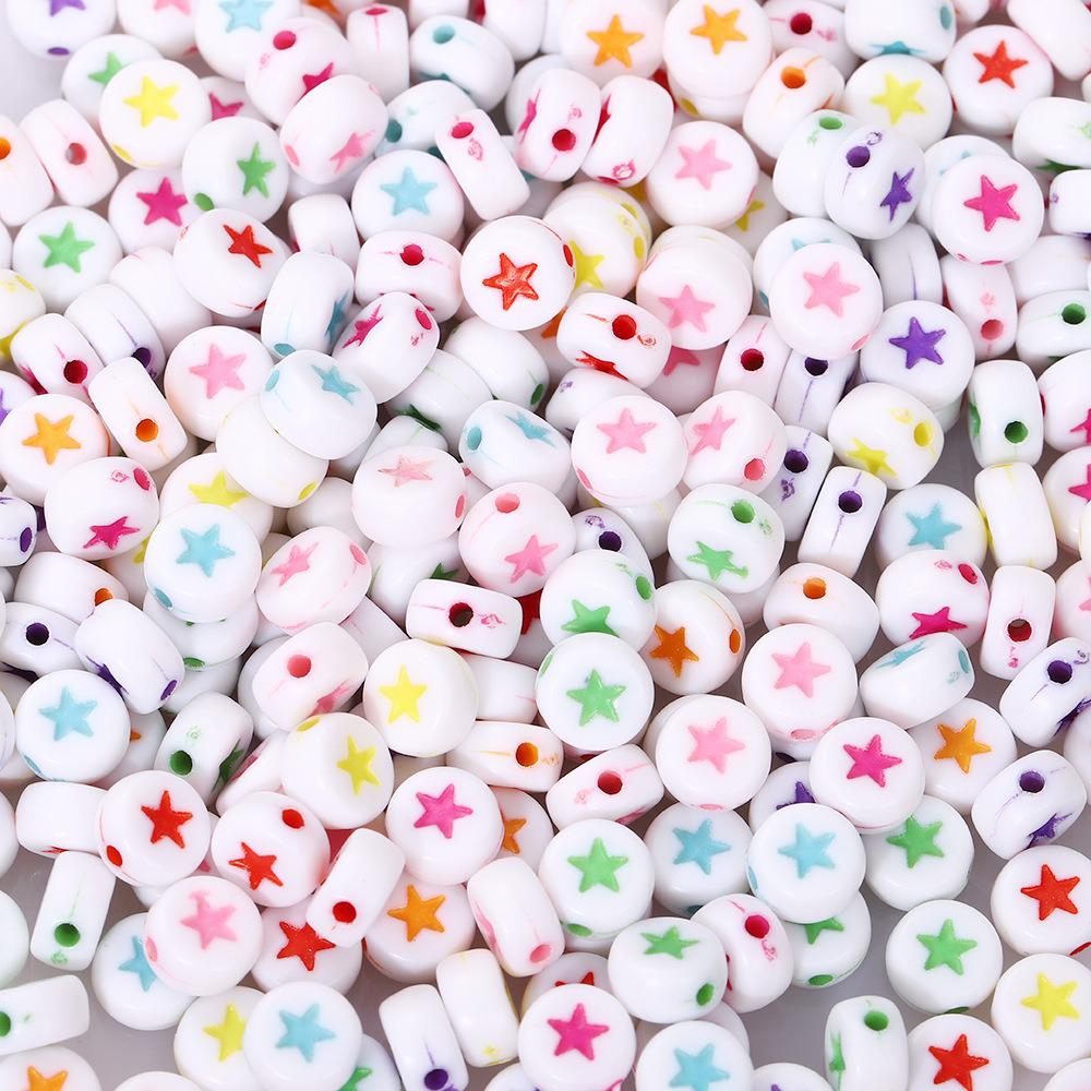 Acrylic Letter Beads for Kids' Jewelry Making – Educational DIY Beading Accessories
