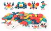 Drewniane Puzzle Do Układania Klocki Tangram Zestaw Montessori Woreczek