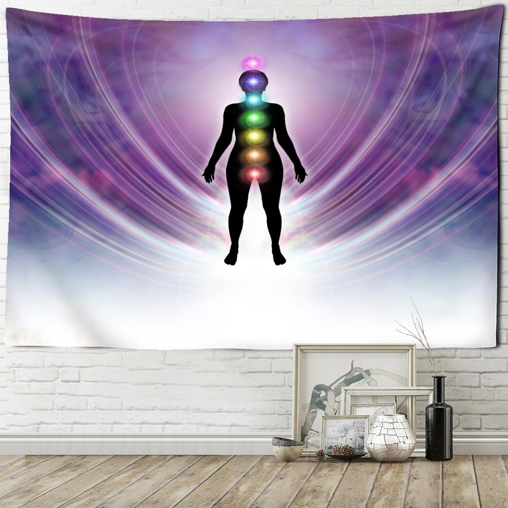 

2021 Индийский Будда Медитация Гобелен Настенный Гобелен Колдовство Искусство Богемный Хиппи Спальня Домашний Декор 95x70cm