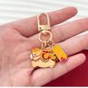 Wealth and Good Luck Pony Zinc Zinc Alloy Keychain Cartoon Year Horse Lucky Mascot  Backpack Decoration