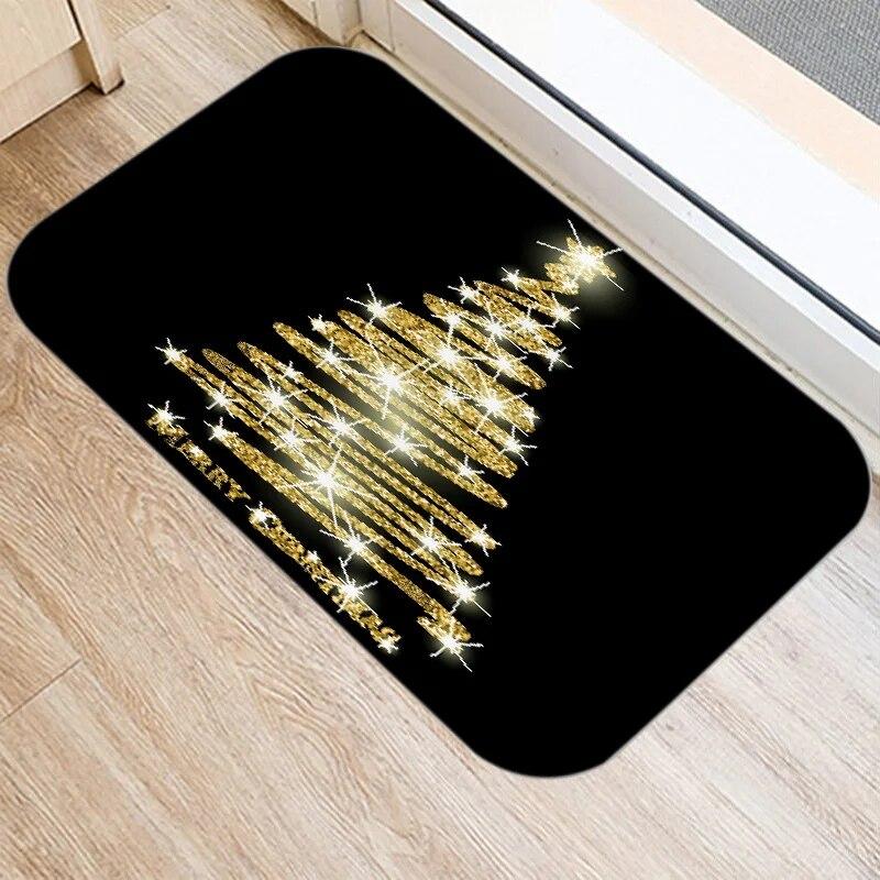 Χαρούμενα Χριστούγεννα και Πρωτοχρονιά διακόσμηση πατάκι πόρτας εισόδου διακόσμηση σπιτιού σαλονιού διάδρομος μπάνιου αντιολισθητικό πατάκι