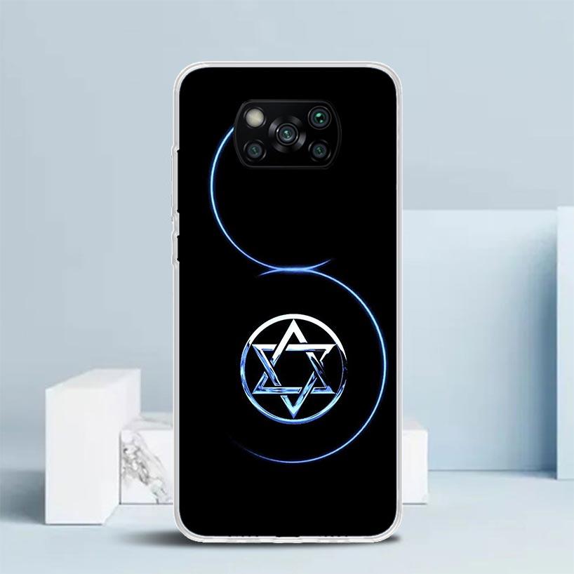 David Jewish Star Symbol Phone Case For Xiaomi Poco F7 Ultra X5 X6 X7 Pro M7 Redmi 15C 15 13C 13 12C 12 10C 10 10A 9 9C 9A 9T Co