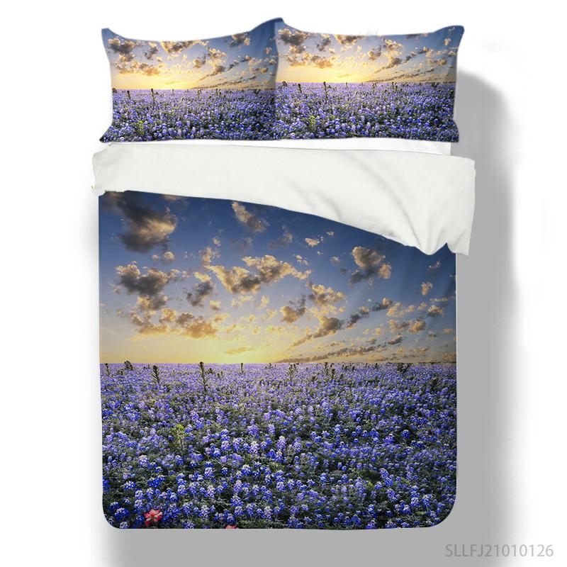 

Серия Huahai Цифровая печать Пододеяльник Наволочка Набор из двух или трех предметов Полиэстер EU single 135*200