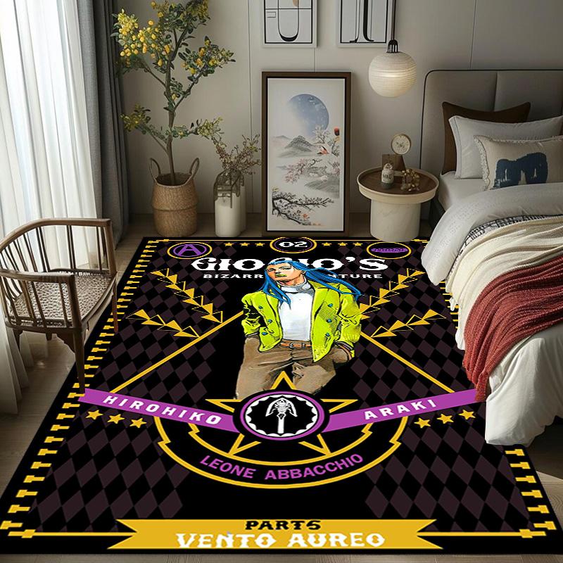 Vibrant Manga Artistry carpet floor mats Home Decor Bathroom mat Office chair cushion Art
