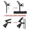 Led Solar Spotlight 7 Color Changing 180 Degree Adjustable Outdoor Garden Landscape Decorative Light
